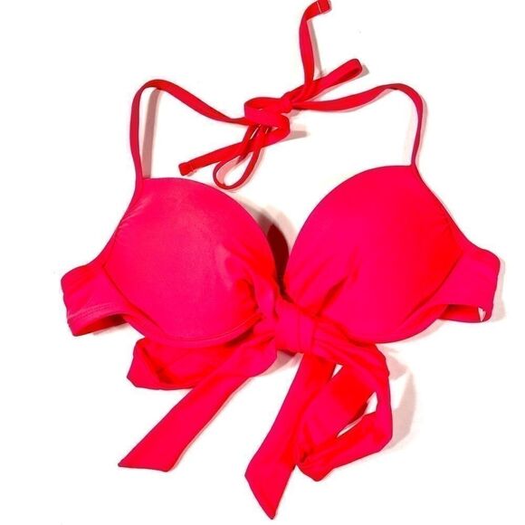 HOT PINK BIKINI TOP SIZE SMALL - Picture 1 of 5